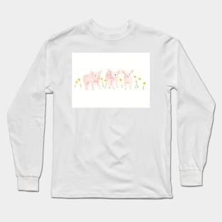 Pigs and Daisies Long Sleeve T-Shirt